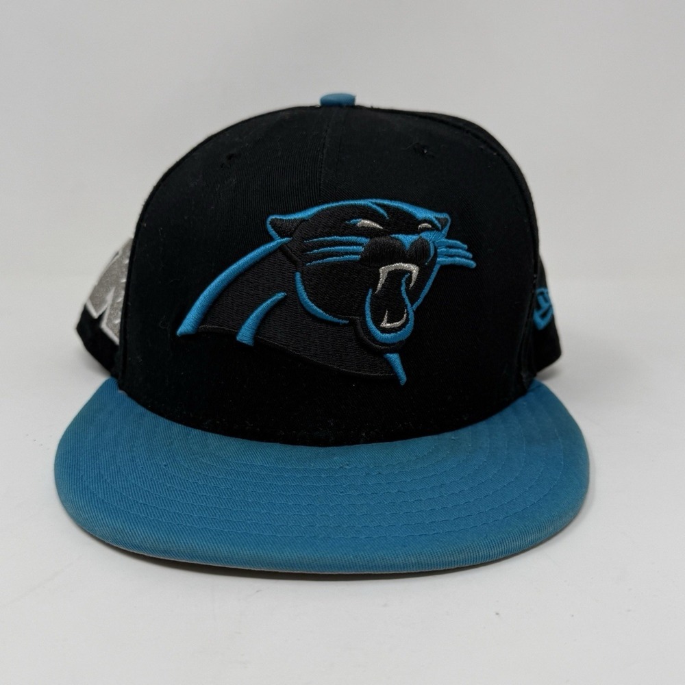 Carolina Panthers New Era 9Fifty Ball Cap Hat‎ OSFM Snapback Teal Black